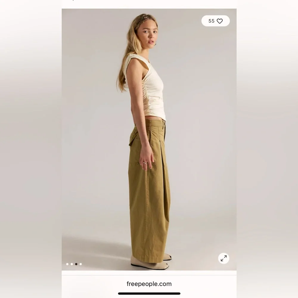 FP Movement by Free People Silverlake Chino - color Dill seed - Picture 4 of 5